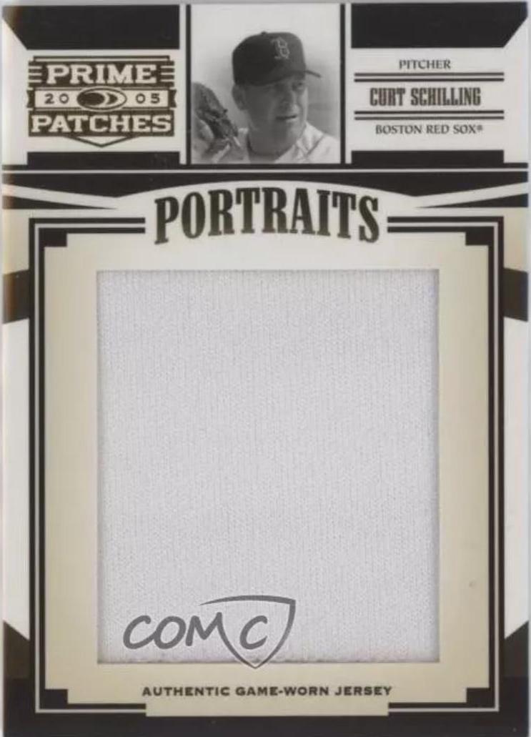 Curt Schilling #P-22 Baseball Cards 2005 Donruss Prime Patches Portraits