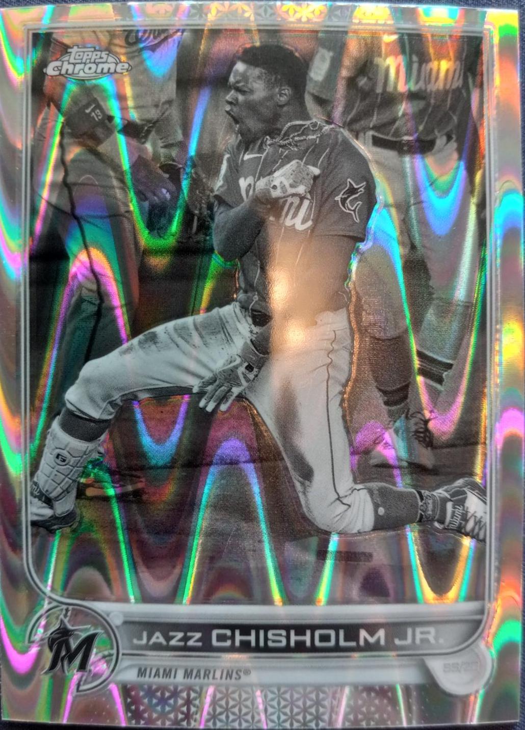 Jazz Chisholm Jr. #91 2022 Topps Chrome Sonic Baseball