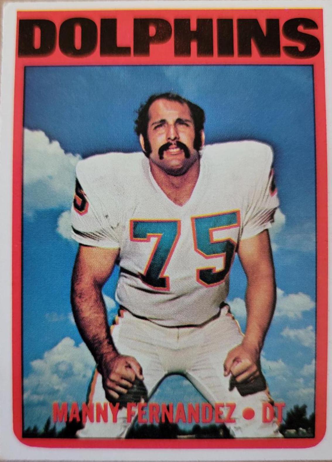 Manny Fernandez #221 Football Cards 1972 Topps