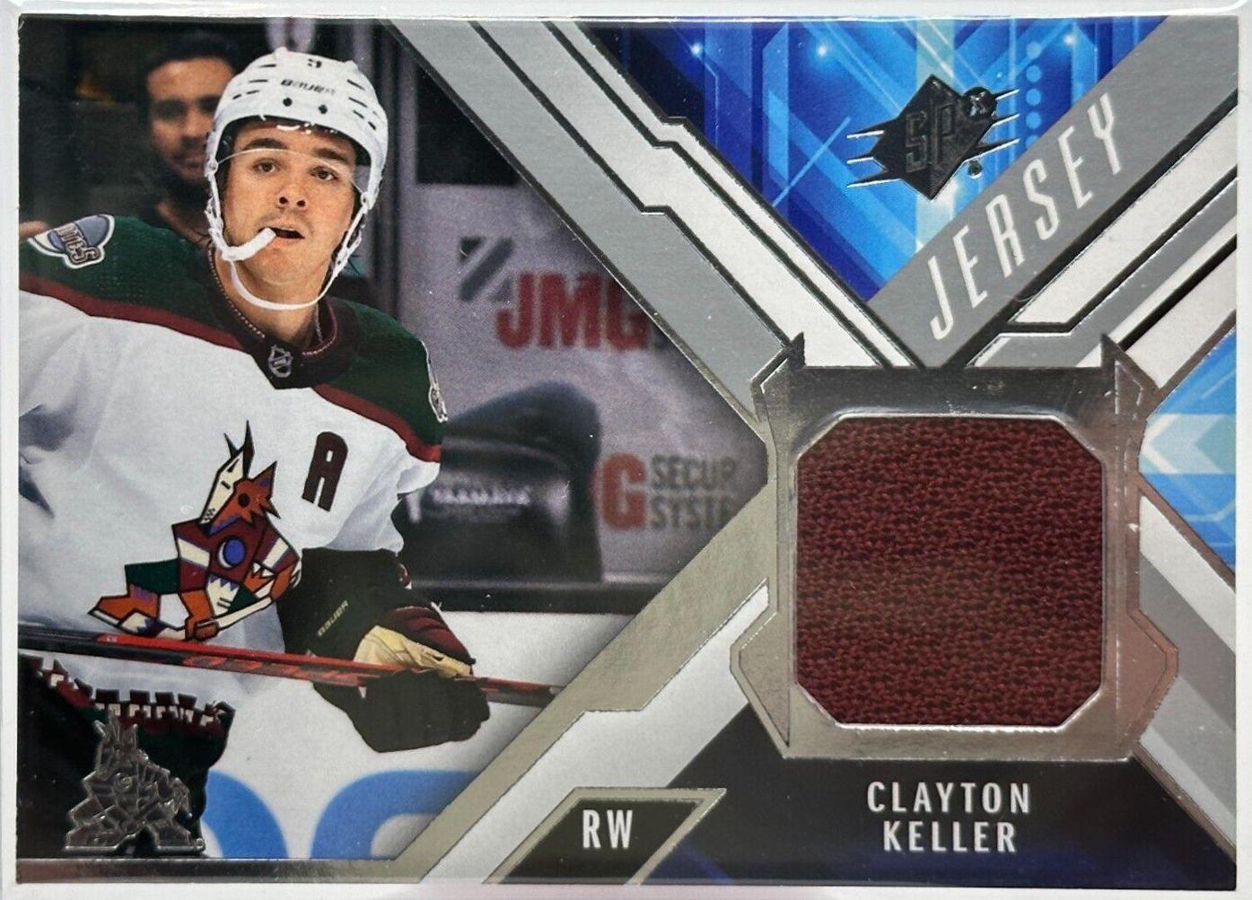 Clayton Keller #J-CK Hockey Cards 2021 SPx Jersey