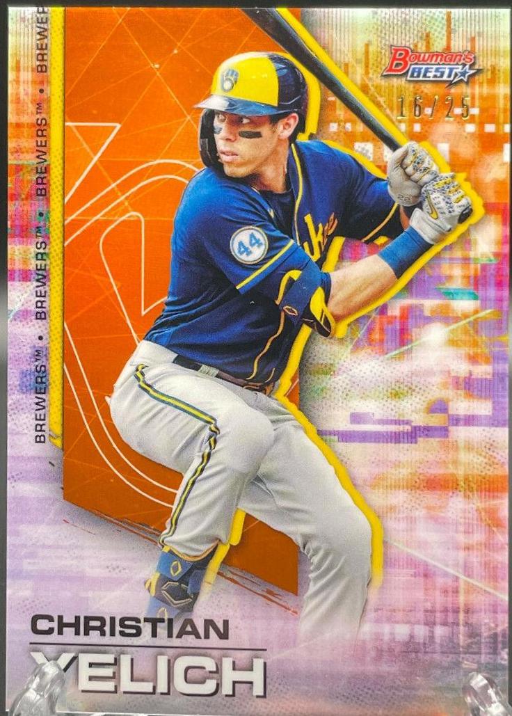 Christian Yelich [Orange Refractor] #73