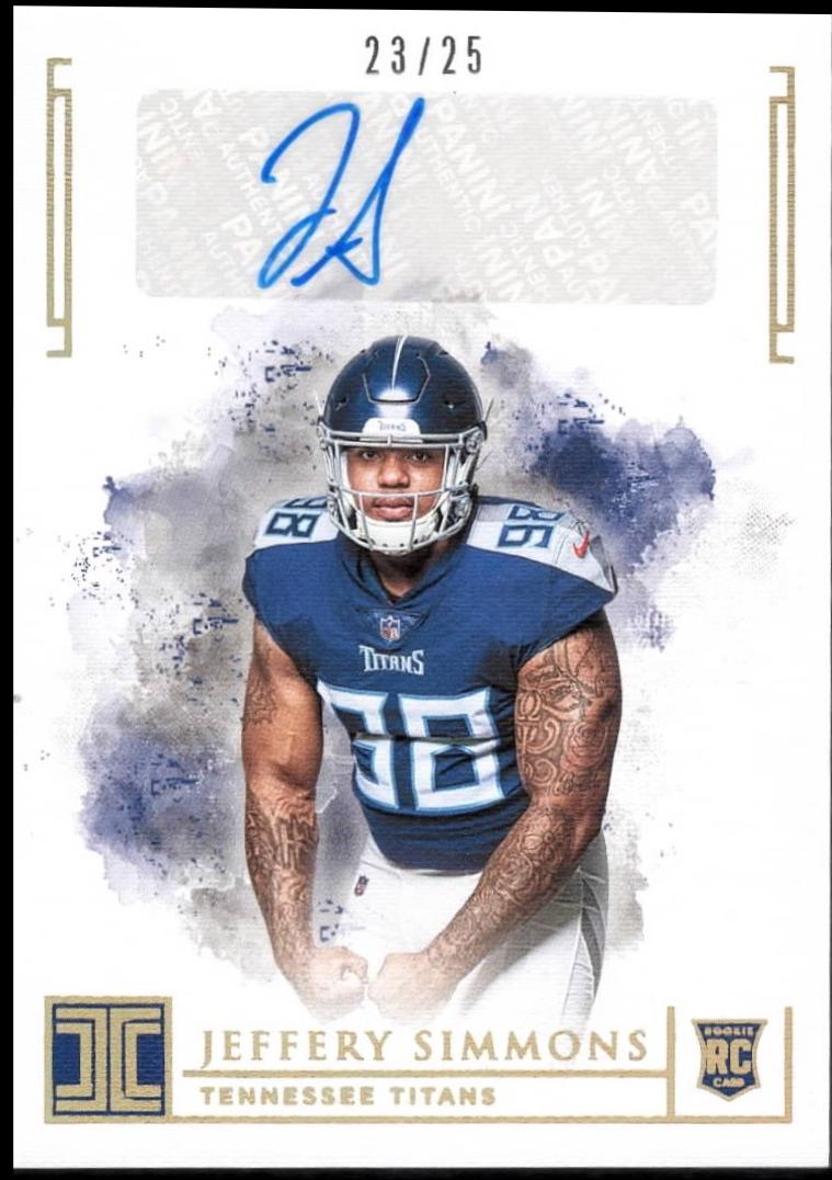 Jeffery Simmons #164 2019 Panini Impeccable Football