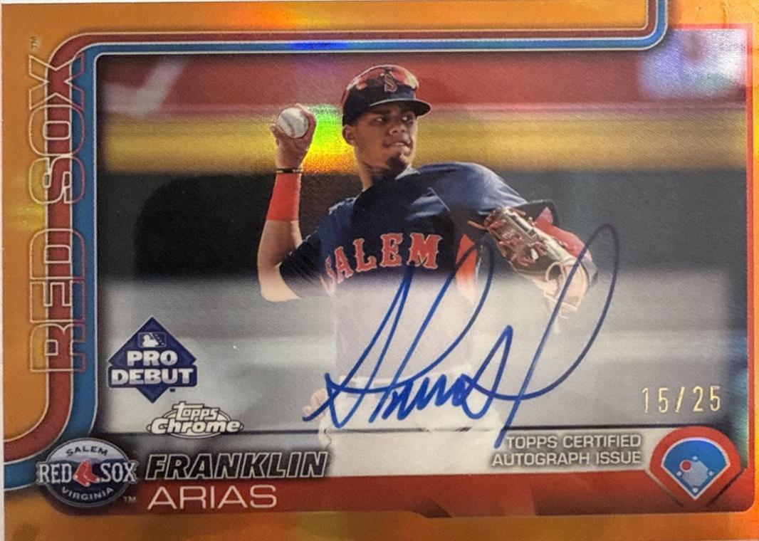 Franklin Arias #PDC-138 2025 Topps Pro Debut Chrome Baseball