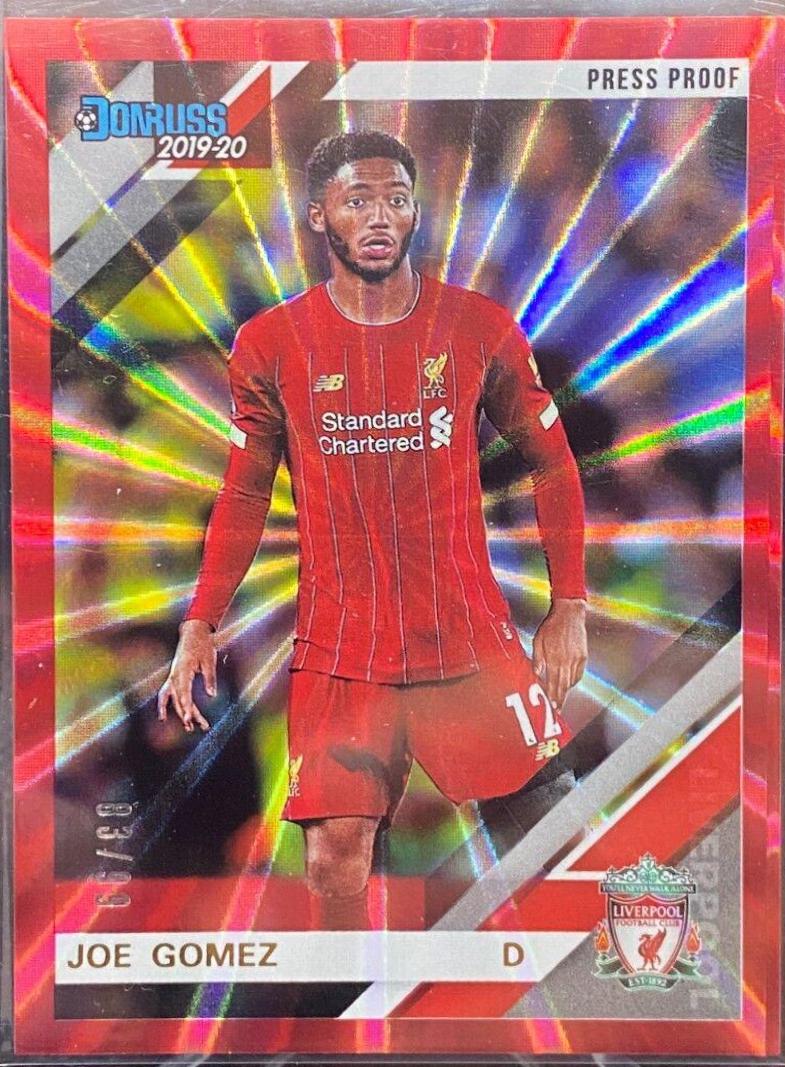 Joe Gomez [Donruss Premier League Press Proof Red Laser] #86