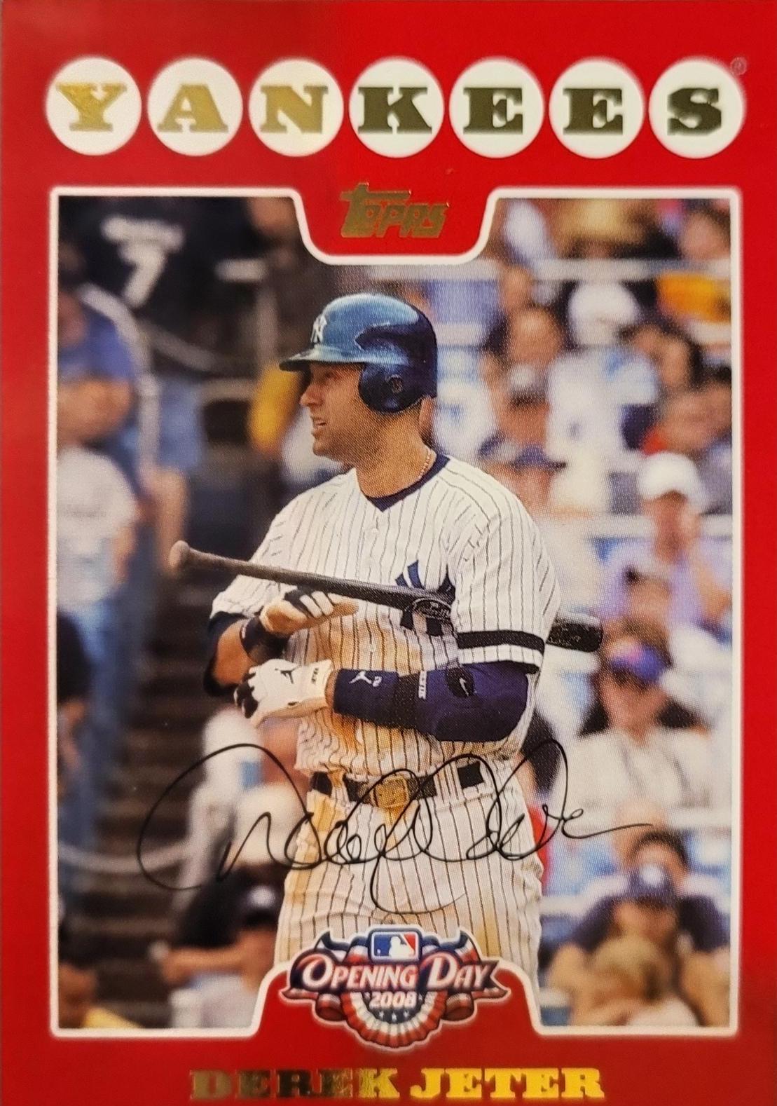 Derek Jeter #105 Baseball Cards 2008 Topps Opening Day