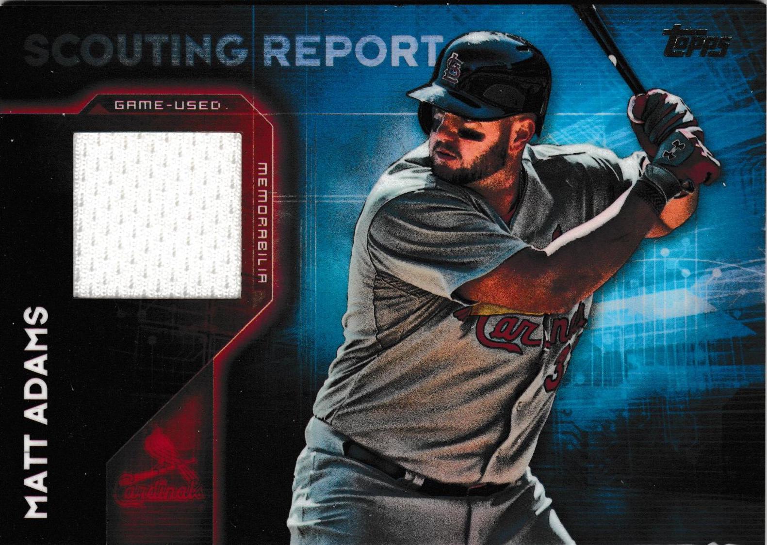 Matt Adams #SRR-MA Baseball Cards 2016 Topps Scouting Report Relics