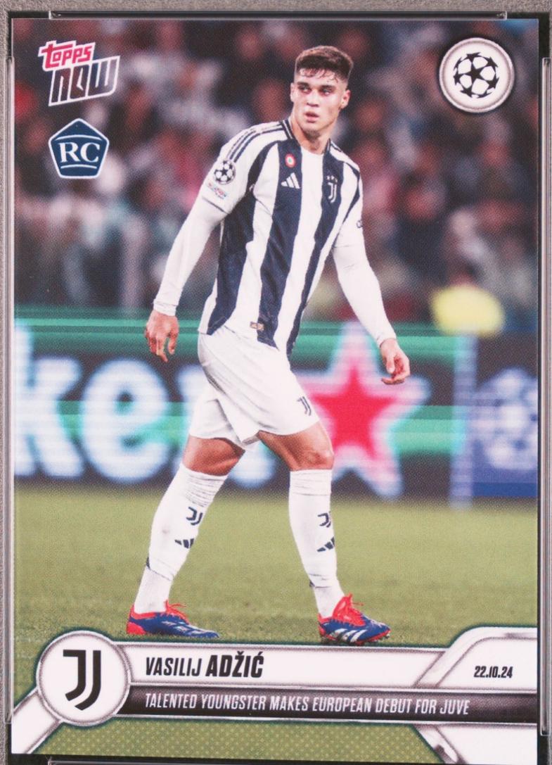 Vasilije Adzic #29 2024 Topps Now Ucl Soccer
