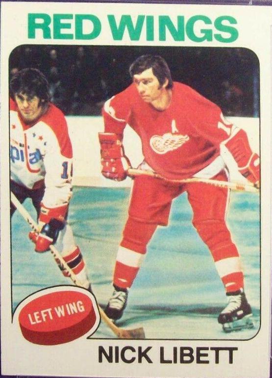 Nick Libett #13 Hockey Cards 1975 Topps