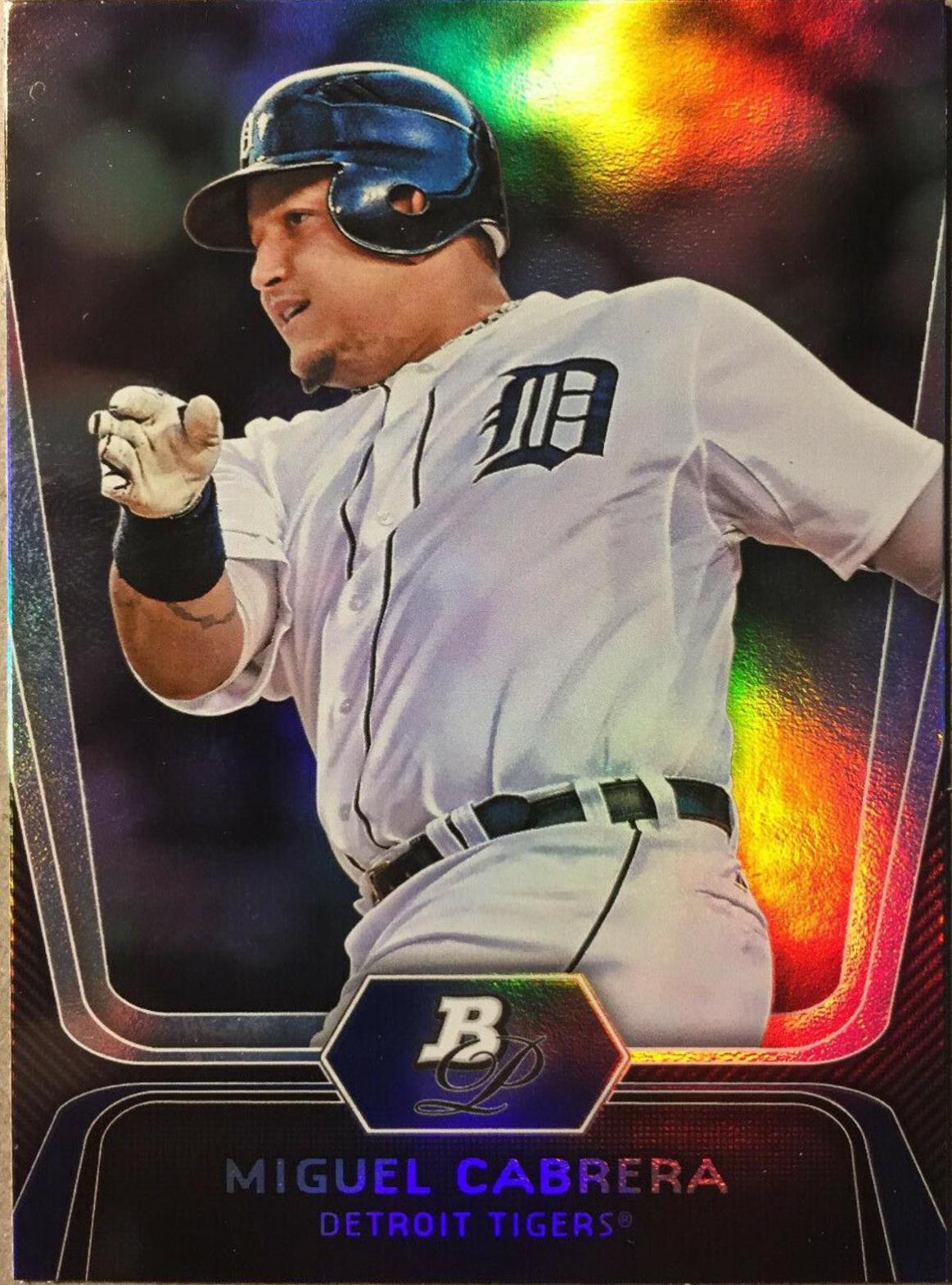 Miguel Cabrera #6 Baseball Cards 2012 Bowman Platinum