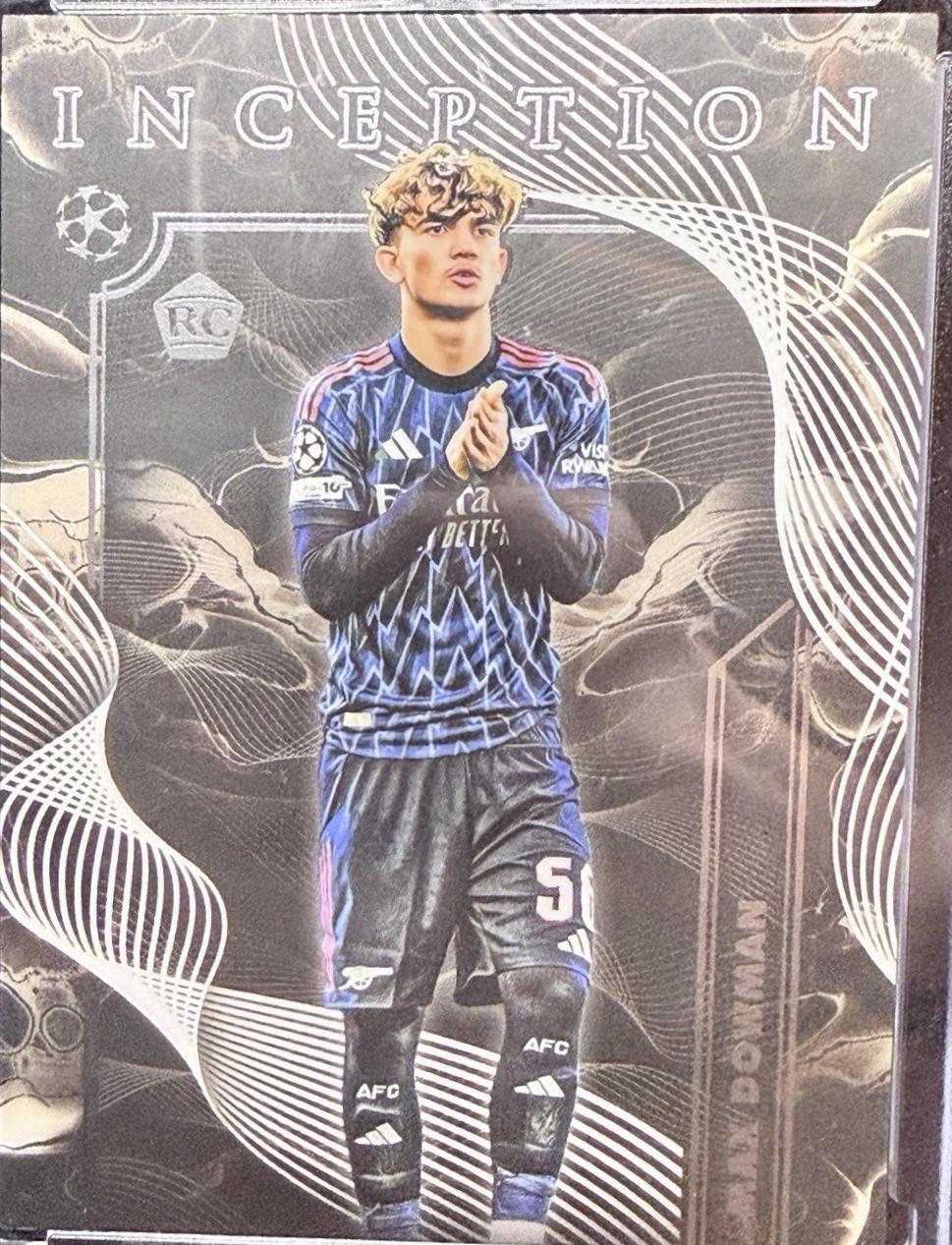 Max Dowman #DF-7 2025 Topps Inception UEFA Dark Flow