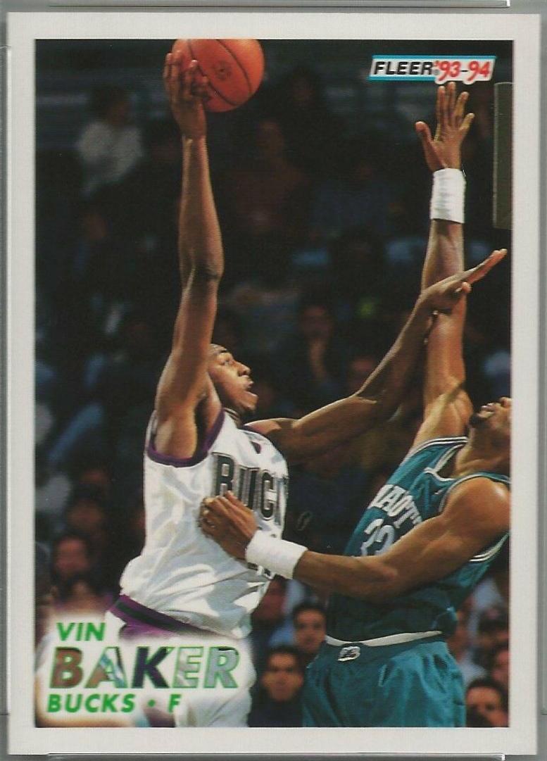 Vin Baker #321 Basketball Cards 1993 Fleer