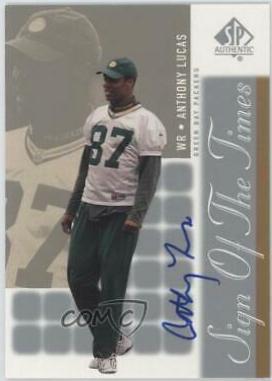 Anthony Lucas #AL Football Cards 2000 SP Authentic Sign of the Times