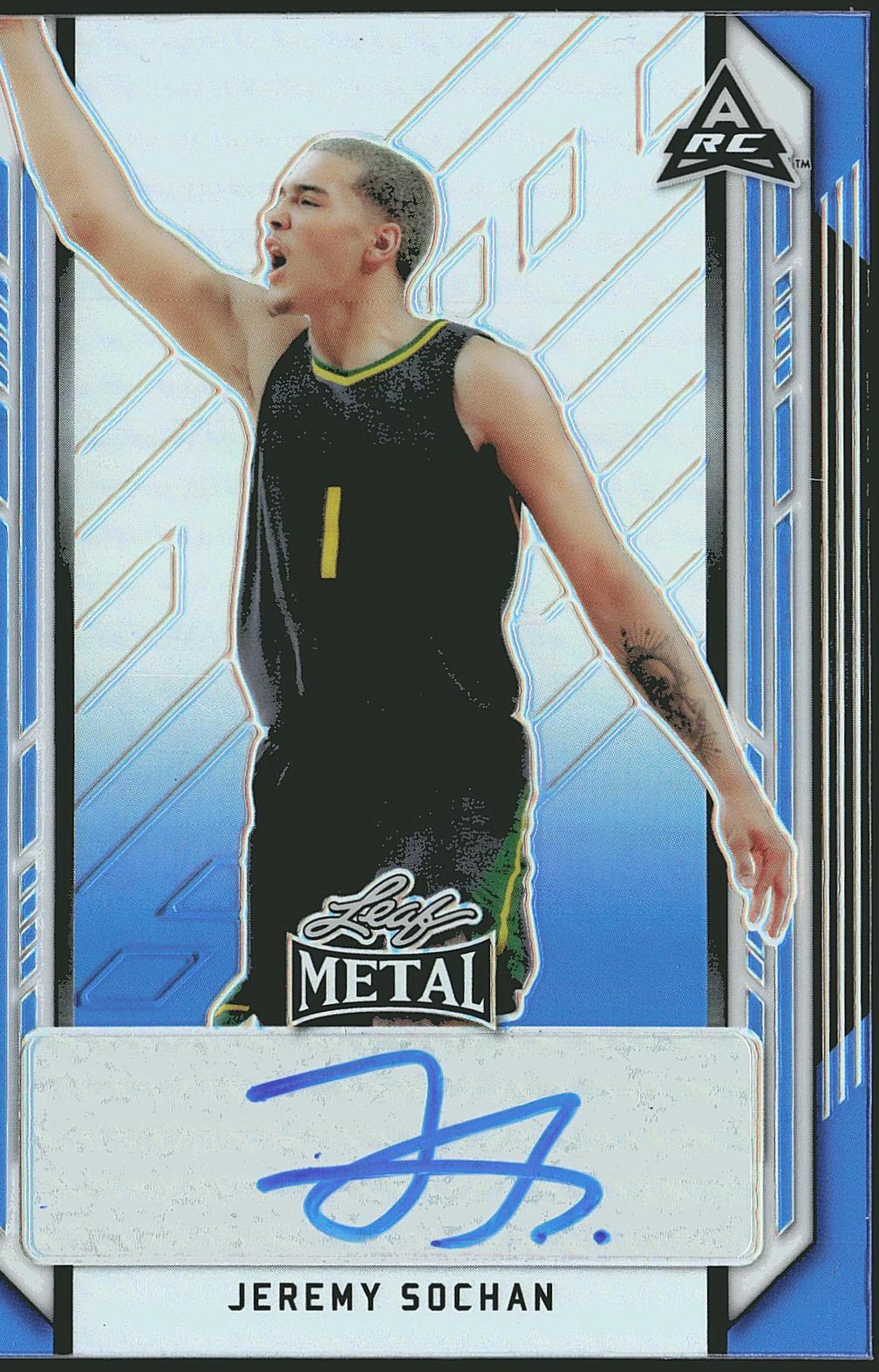 Jeremy Sochan #BA-JS3 2021 Leaf Metal Basketball