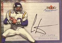 Cris Carter Football Cards 2000 Fleer Autographics Prices