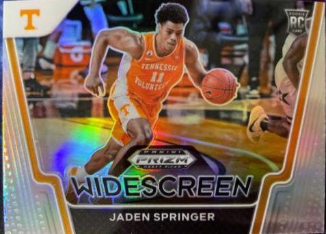 Jaden Springer #8 Basketball Cards 2021 Panini Prizm Draft Picks Widescreen