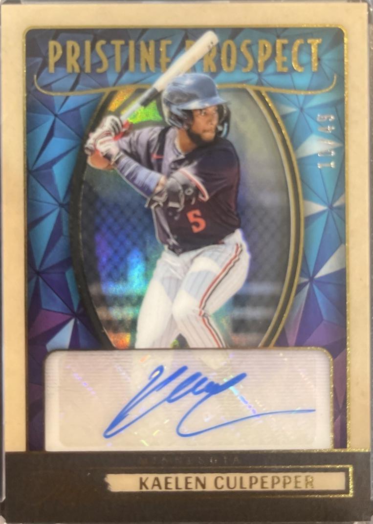 Kaelen Culpepper #PPS-KC 2025 Panini Three And Two Pristine Prospect Signatures Baseball