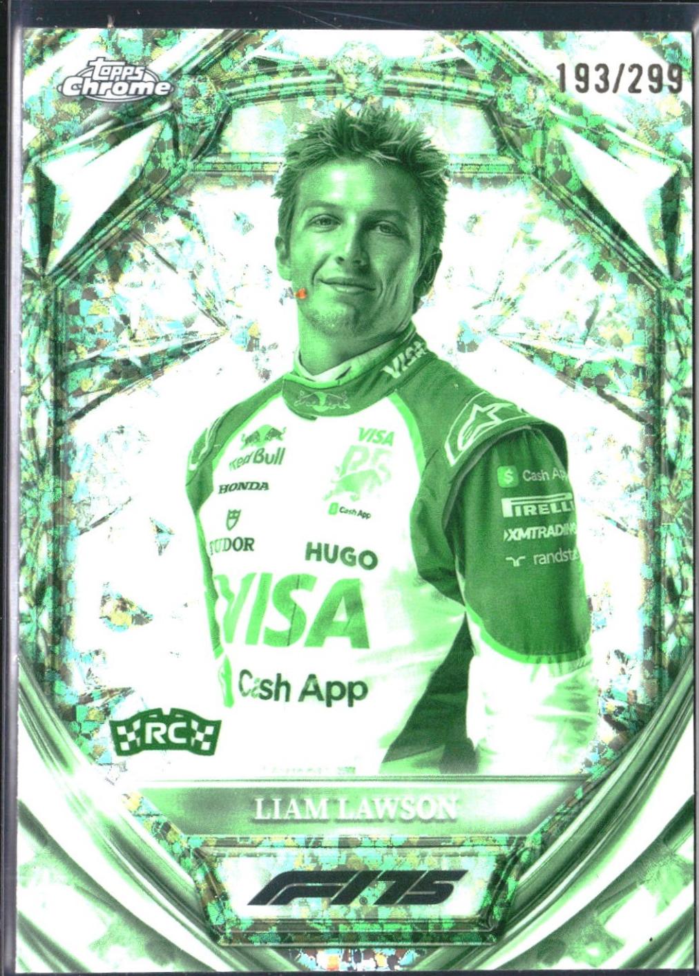 Liam Lawson [Night Vision Mini-Diamond Refractor] #D75-11