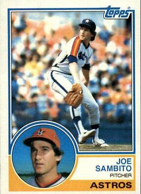 Joe Sambito #662 Baseball Cards 1983 Topps