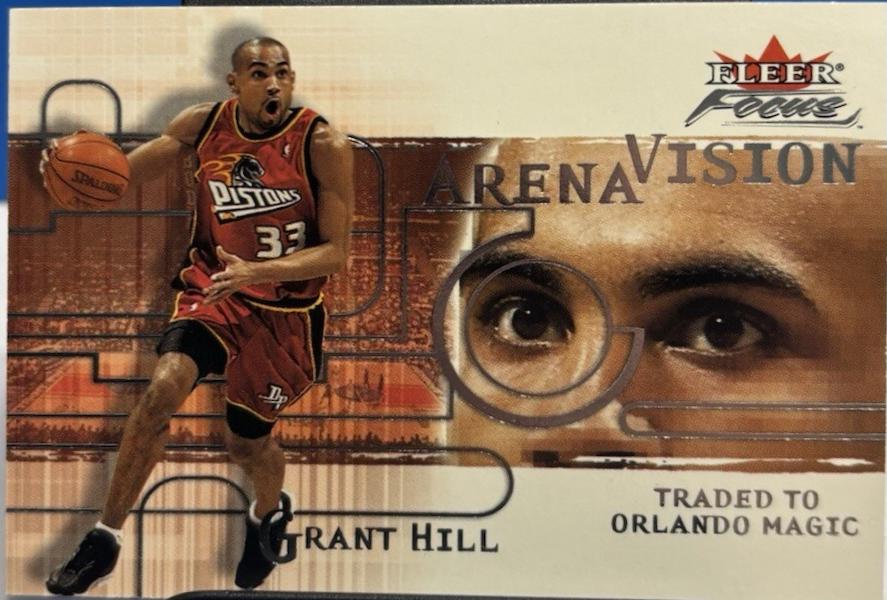 Grant Hill #7 Basketball Cards 2000 Fleer Focus Arena Vision