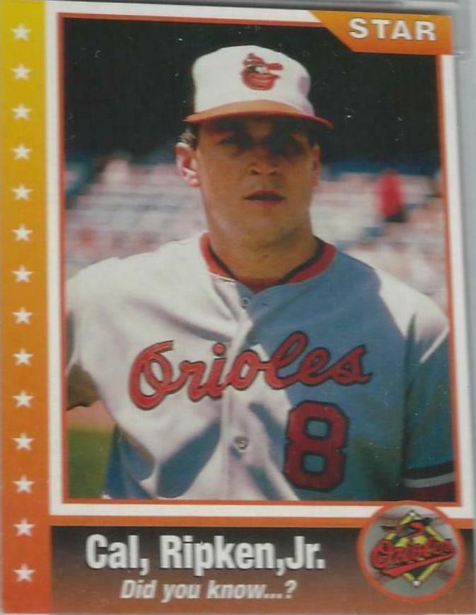 Cal Ripken Jr. #1 Baseball Cards 1995 Star Ripken 80