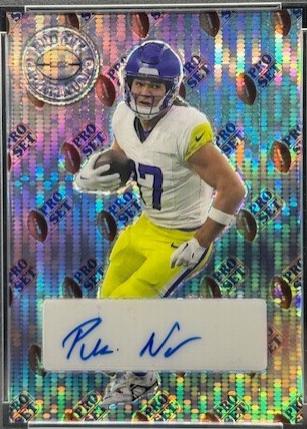 Puka Nacua #PL-PN1 2023 Pro Set Metal Platinum Autograph Football