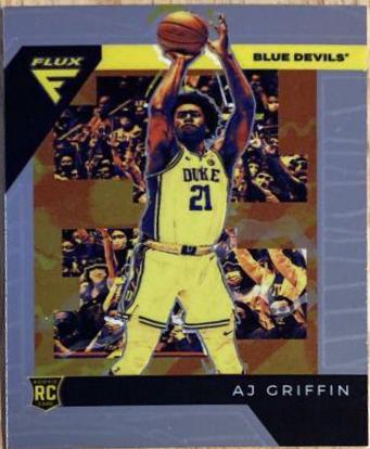 AJ Griffin #5 Basketball Cards 2022 Panini Chronicles Draft Picks Flux