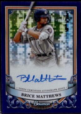 Brice Matthews [Purple Refractor] #PA-BMA