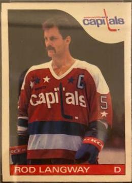Rod Langway #8 Hockey Cards 1985 O-Pee-Chee