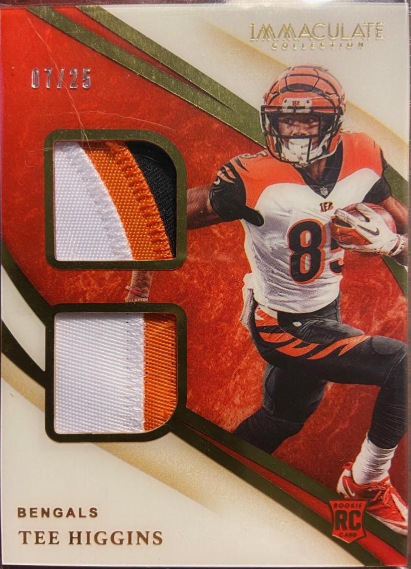 Tee Higgins #DJ17 Football Cards 2020 Panini Immaculate Collection