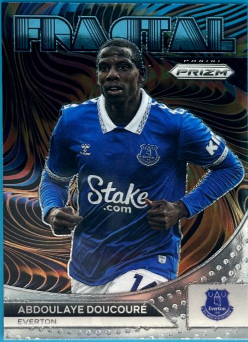 Abdoulaye Doucoure #17 Soccer Cards 2023 Panini Prizm Premier League Fractal