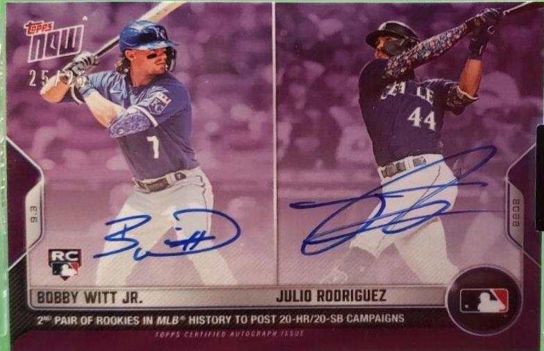 Bobby Witt Jr. / Julio Rodriguez [Autograph] #833D