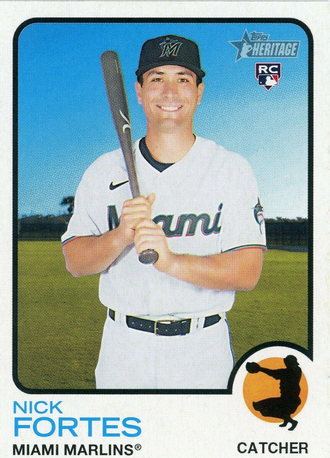 Nick Fortes #149 Baseball Cards 2022 Topps Heritage