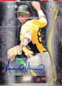 Alen Hanson #AH Baseball Cards 2014 Bowman Sterling Prospect Autograph