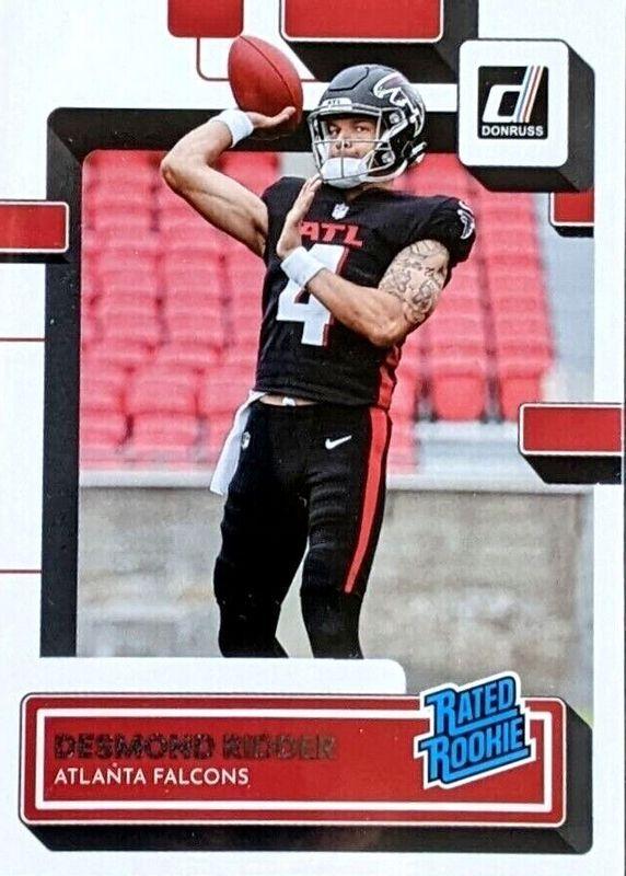 Desmond Ridder #304 Football Cards 2022 Panini Donruss