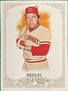 Johnny Bench #6 Baseball Cards 2012 Topps Allen & Ginter