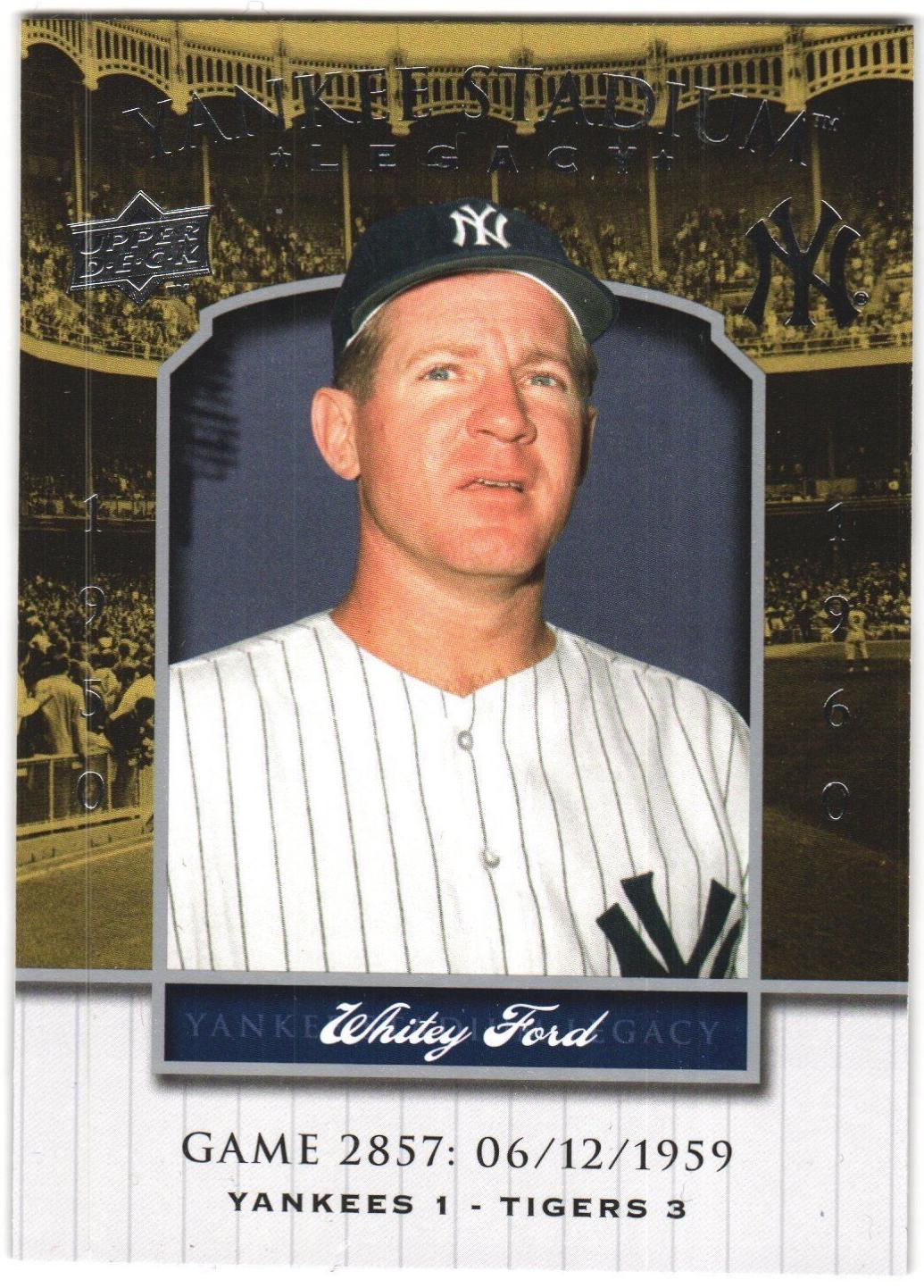 Whitey Ford #2857 Baseball Cards 2008 Upper Deck Yankee Stadium Legacy