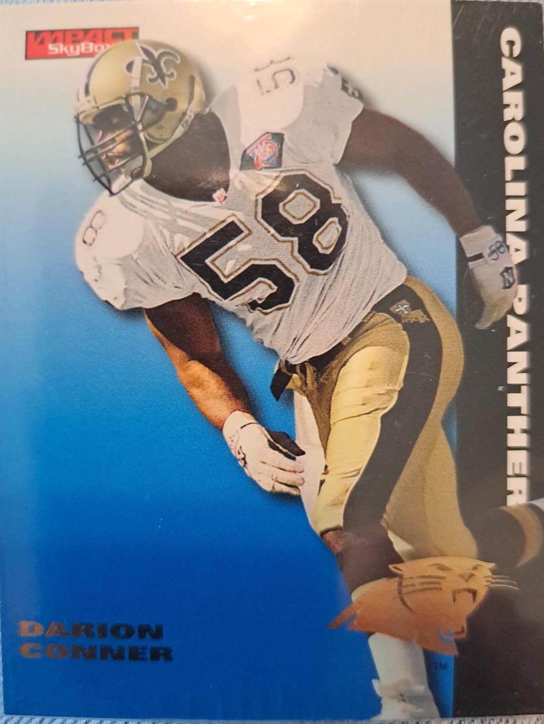 Darion Conner #16 Football Cards 1995 Skybox Impact