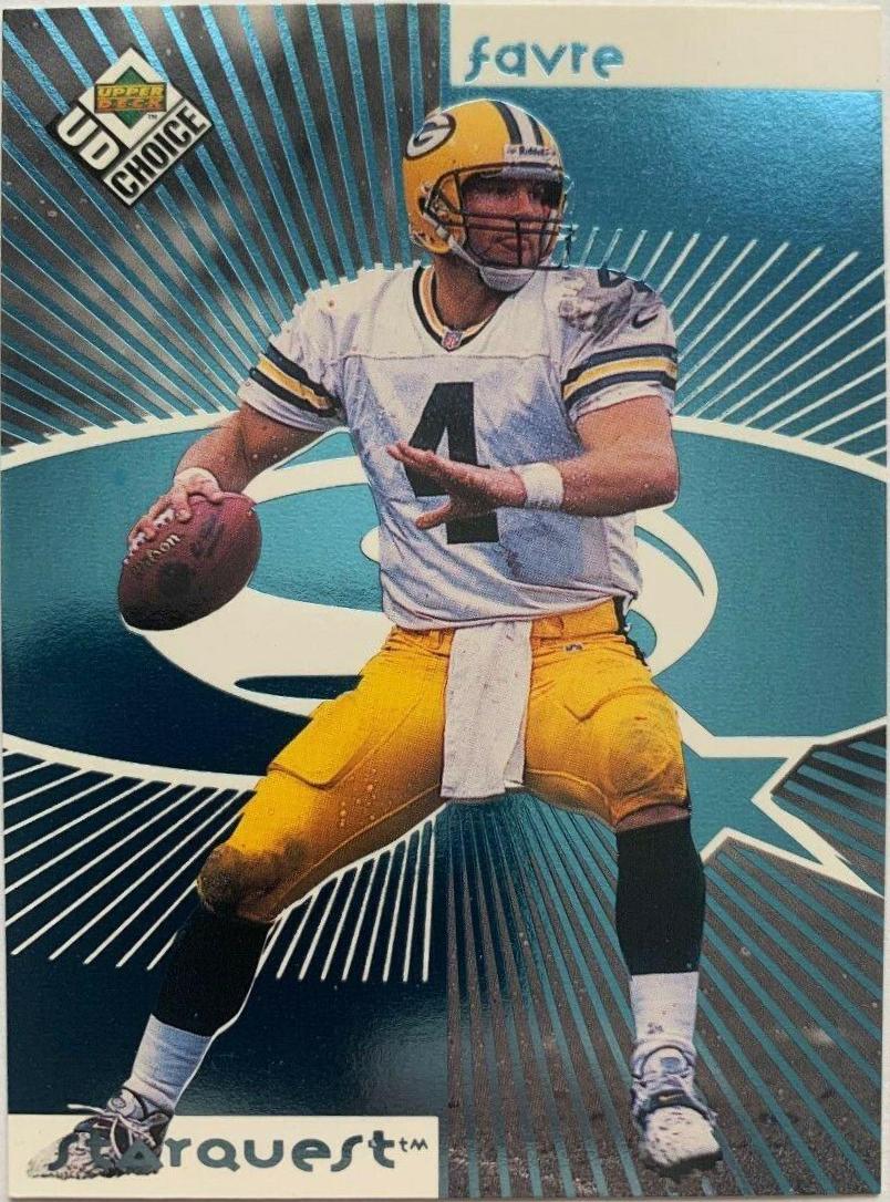 Brett Favre #4 Football Cards 1998 Upper Deck UD Choice Starquest