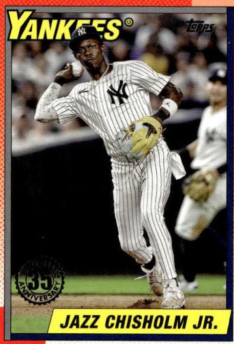Jazz Chisholm Jr. #T90-99 Baseball Cards 2025 Topps 1990