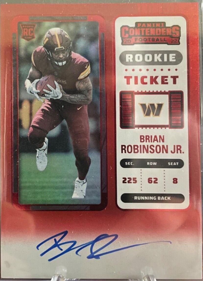 Brian Robinson Jr. #106V 2022 Panini Contenders Football
