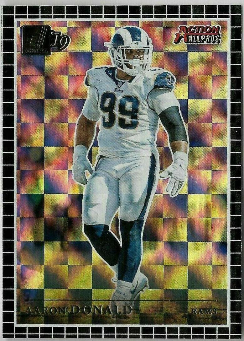 Aaron Donald #AAP 5 Football Cards 2019 Donruss Action All Pros