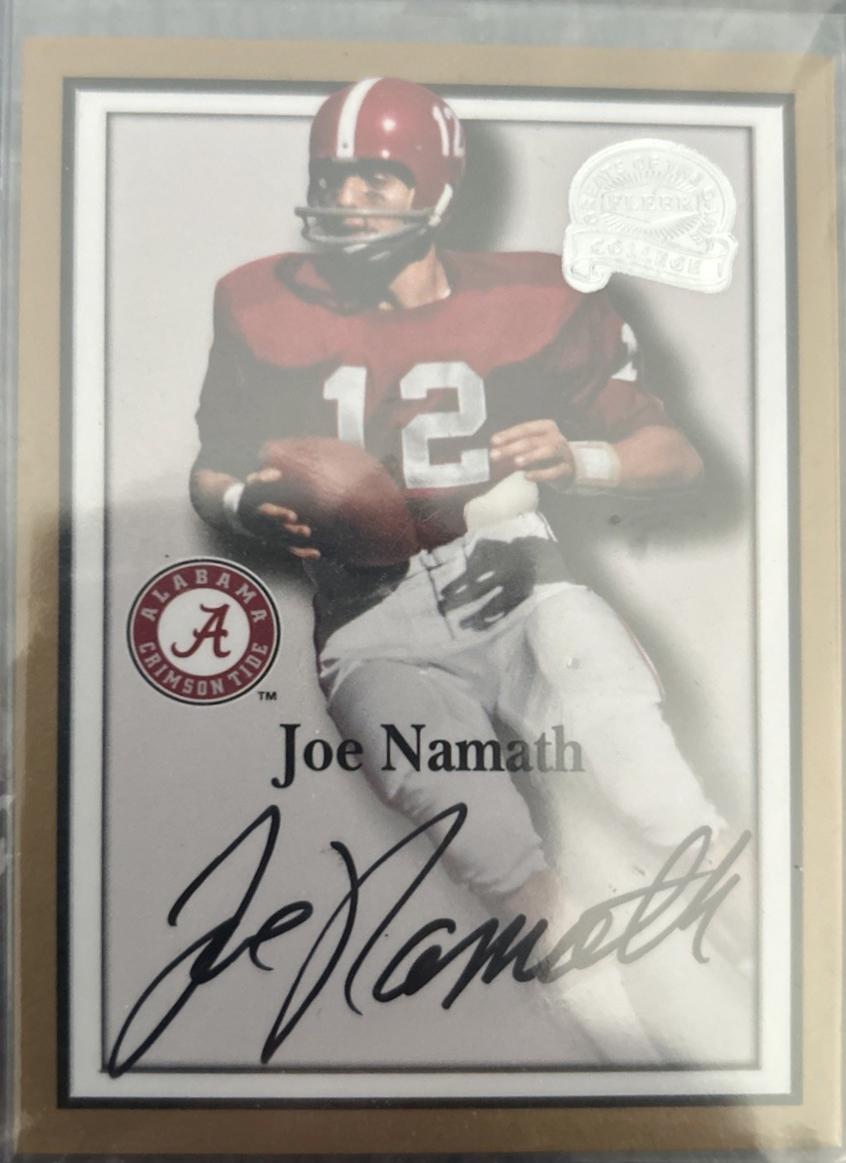 Joe Namath #JN-21 2013 Fleer Retro Greats Of The Game Autograph Football