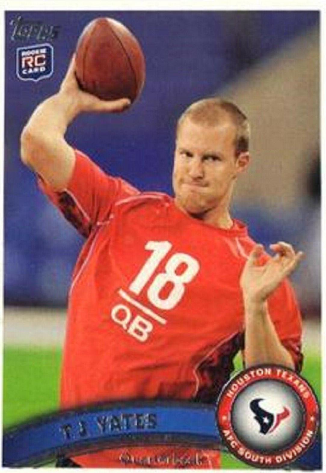 T.J. Yates #74 Football Cards 2011 Topps