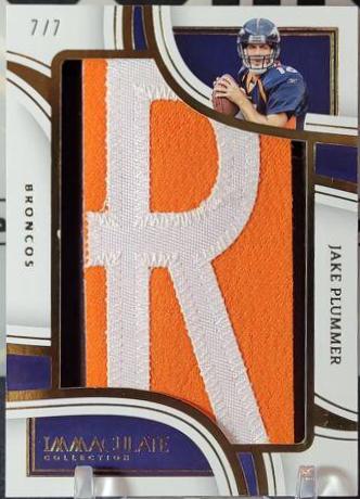 Jake Plummer #16 Football Cards 2023 Panini Immaculate Nameplate Nobility