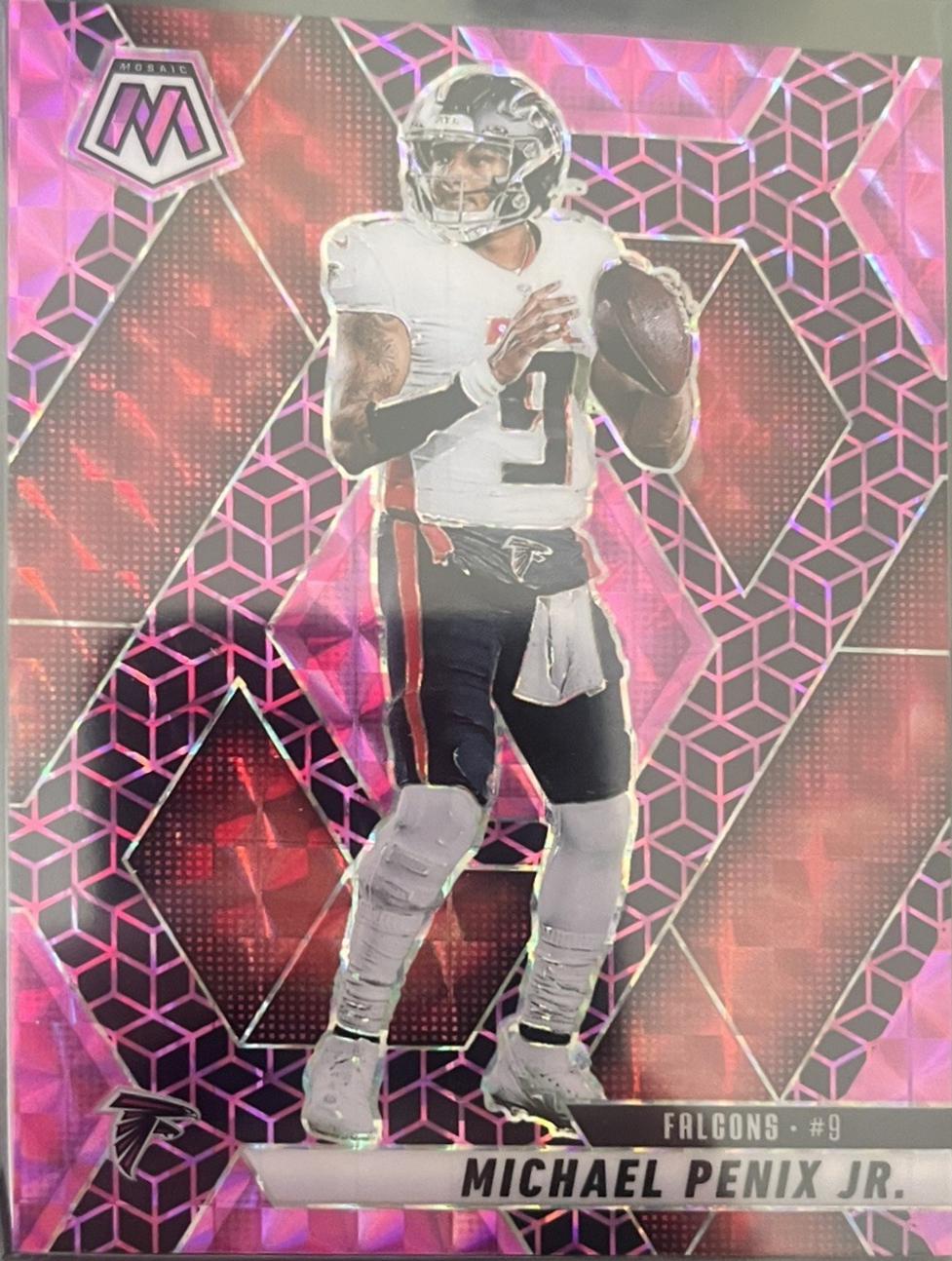 Michael Penix Jr. [Pink Spectris] #51 Prices | 2025 Panini Mosaic
