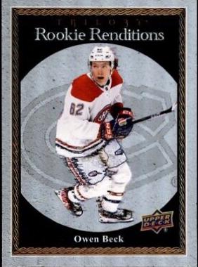 Owen Beck #RR-1 Hockey Cards 2023 Upper Deck Trilogy Rookie Renditions