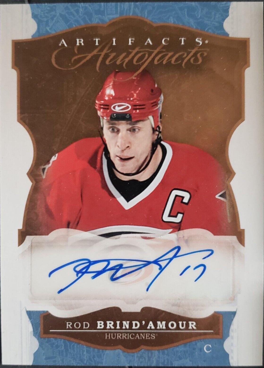 Rod Brind'Amour #A-RB Hockey Cards 2016 Upper Deck Artifacts Autofacts