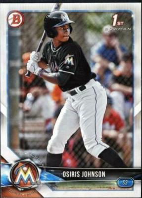 Osiris Johnson #BD-103 Baseball Cards 2018 Bowman Draft
