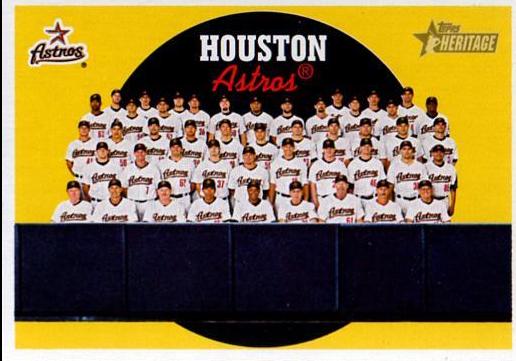 Houston Astros #613 2008 Topps Heritage Baseball
