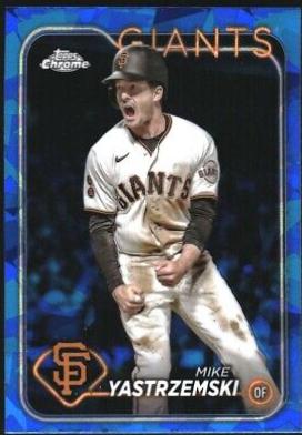 Mike Yastrzemski #124 2024 Topps Chrome Sapphire Baseball